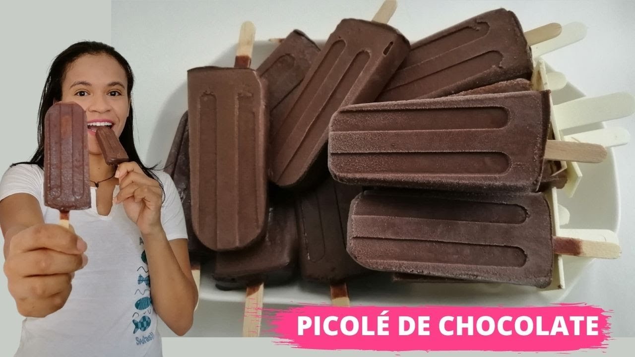 PICOLÉ DE CHOCOLATE CREMOSO COM APENAS 3 INGREDIENTES MUITO FÁCIL - Receitas da Fran