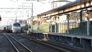 3085ﾚ　EF66-115[吹]牽引　蓮田通過