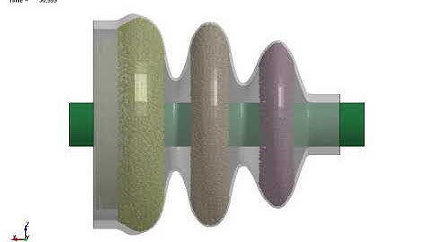 LS-DYNA Examples - Rubber boot with grease particles