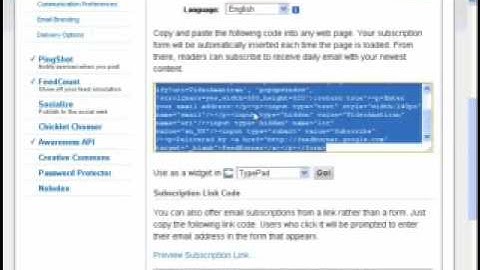 Pasang Feedburner Google