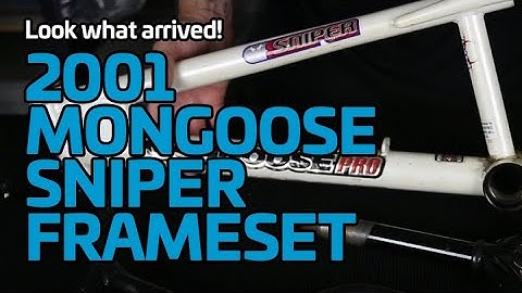 This just arrived! 2001 Mongoose Sniper BMX frame set