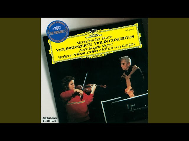 Bruch - Concerto pour violon n°1:2è mvt : A.S.Mutter / Orch Philh Berlin / H.von Karajan