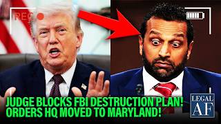 Trump s SQUEALS as Federal Judge ORDERS FBI Relocated to Blue Maryland