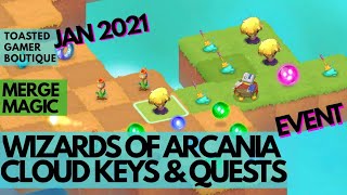 Merge Magic Wizards Of Arcania Event 2021 • Cloud Keys & Quests Guide ☆☆☆