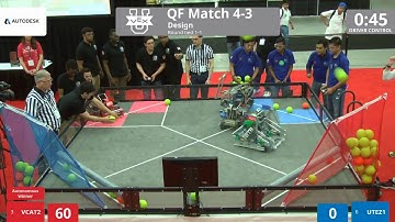 VEX Worlds 2016 - VEX U - Design - QF 4-3 (VCAT2) 293 vs 188 (UTEZ1)