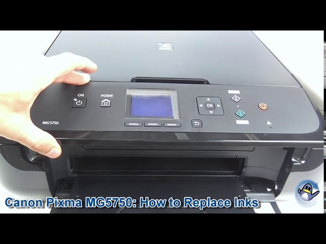 Canon Pixma MG5750/MG5751: How to Replace/Change Ink -