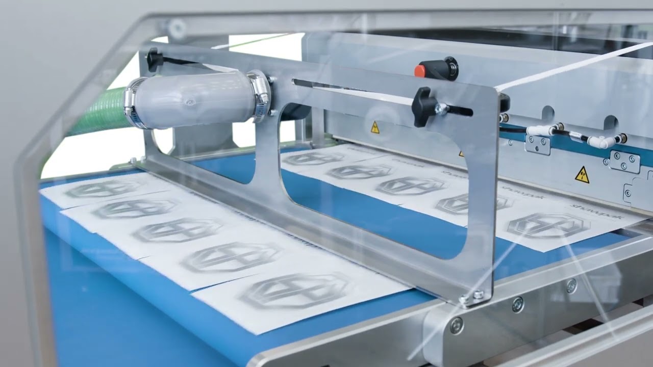 Shawpak Pouch Machine 3SS with Bell-Mark CMYK HD Printer and Edge Trim