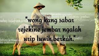Kata kata jawa Sabar ~ tembang lir ilir (story wa)