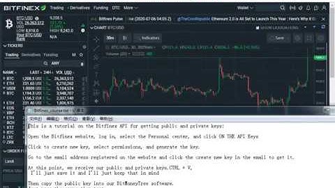 How to create API keys for Bitfinex exchange bitmoneytree setup guide