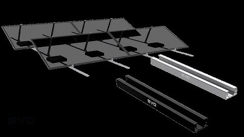 EVO-R4-TOP Flat Roof Solar Rail | Vertical, Horizontal & East-West Mounting Options