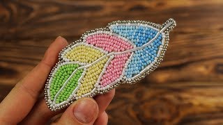 DIY Tutorial Brooch. how to make a brooch with beads
