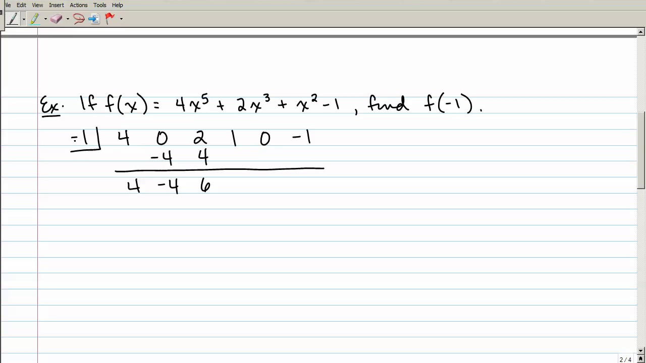 5-6 Remainder and Factor Theorems - YouTube