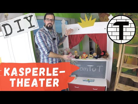 🎭 Puppentheater selber bauen aus Holz DIY