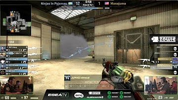 $90,000 CS:GO Tournament: NiP vs. Manajuma at ESEA LAN 16 (Map 2 de_cache)