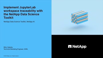 JupyterLab Workspace Traceability with the NetApp Data Science Toolkit