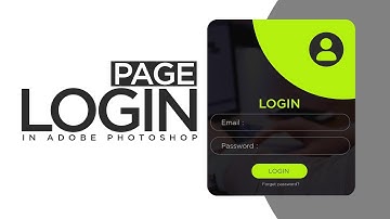 How to Create #LoginForm in Adobe Photoshop | Ui Design Tutorial