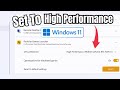 How To Set a Game To High Performance Windows 11 ( in 1 Minutes )