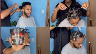 🎄VLOGMAS DAY 15: SLICK, SLEEK, NEAT &amp; PERCISE MENS TWO STRAND TWIST | *RELAXING &amp; SATISFYING* ☕️