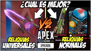 ¿Que es mejor? Reliquias UNIVERSALES o Reliquias PROPIAS de leyenda | Apex Legends UPHEAVAL