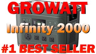 Growatt Infinity 2000 Portable Power Station 2048Wh Solar Generator LifePO4 Battery (B0D5VRXCZQ)