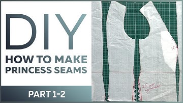 How to work with the basic patterns10 measurement cutting system How to make princess seams Part 1-2
