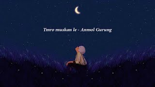 Timro Muskan Ley - Anmol Gurung (Lyrics) chords