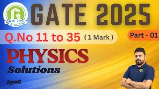 GATE 2025 Physics Paper Solutions & Answer Key | All Subjects | POTENTIALG | Lalit Sir