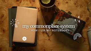 my commonplace system | how i use my notebooks