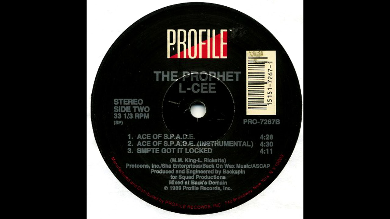 Sleduj Prophet L Cee - Ace Of S.P.A.D.E / The Prophecy 1989 na YouTube Sleduj Prophet L Cee - Ace Of S.P.A.D.E / The Prophecy 1989 na YouTube