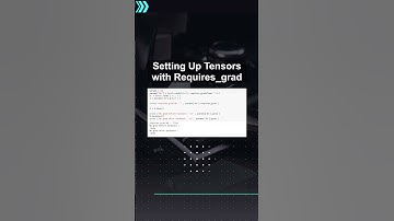 Setting Up Tensors with Requires grad #ai #artificialintelligence #machinelearning #aiagent Setting