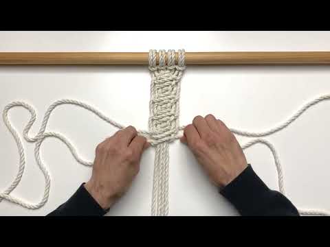 SQUARE KNOT Ornament Emblem Pattern . #11 . Macramé 40 Knots Library