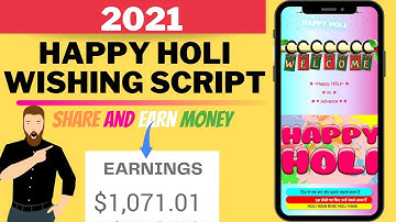 Happy Holi Wishing Pro Script 2021 For Blogger | Holi Wishing Script | Download Holi Wishing Script