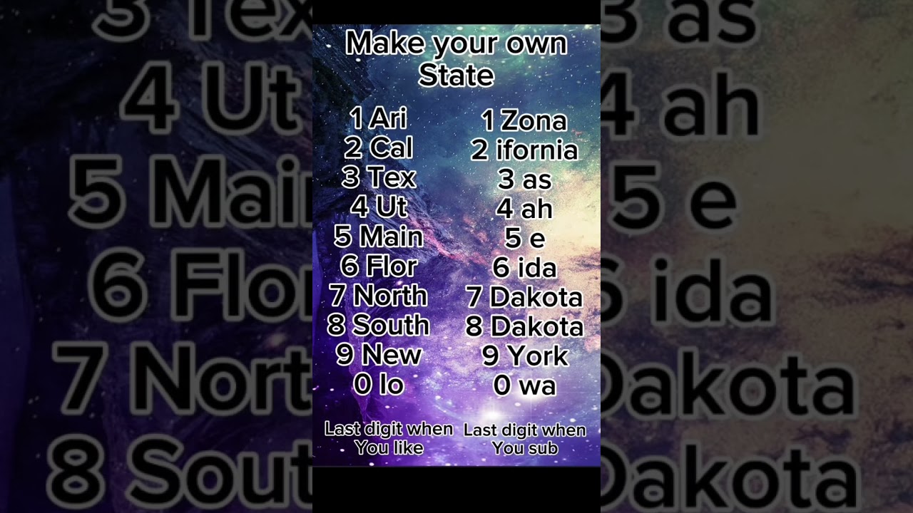 Make your own state