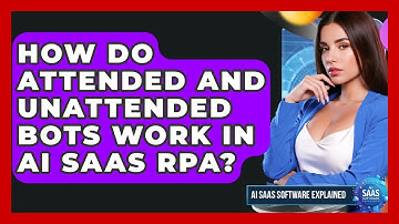 How Do Attended And Unattended Bots Work In AI SaaS RPA? - AI SaaS Software Explained