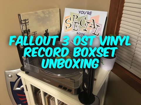 Unboxing Fallout: songs for the end of the world. This is a record set, vinyl record
