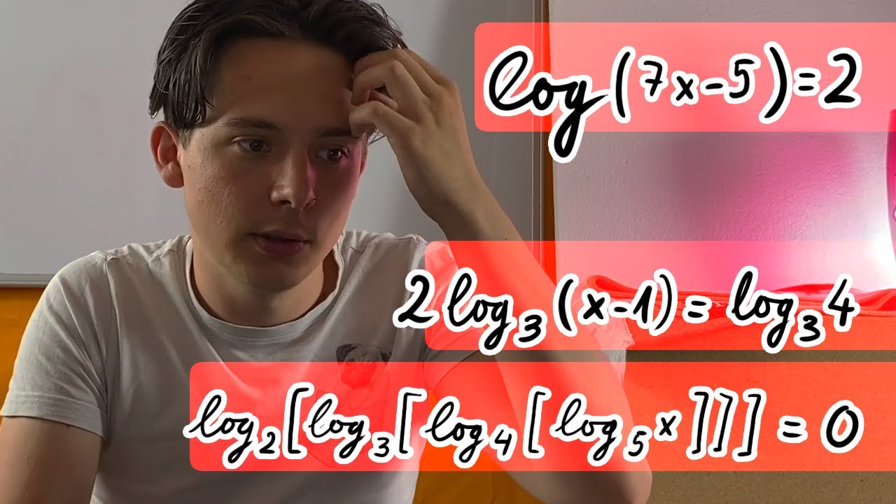 Logaritmusos egyenletek  - A LEGGYAKORIBB TÍPUSOK MEGOLDÁSA ☑️