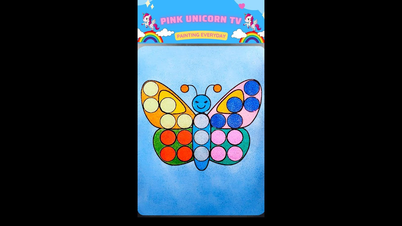 POP IT BUTTERFLY - COLOR SAND PAINTING 