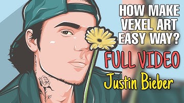 HOW TO MAKE VEXEL ART USING INFINITE DESIGN EASY WAY | Justin Bieber ✨🔥♥️