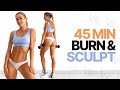 45 MIN FULL BODY CARDIO STRENGTH WORKOUT | To Burn Fat and Build Muscle At Home
