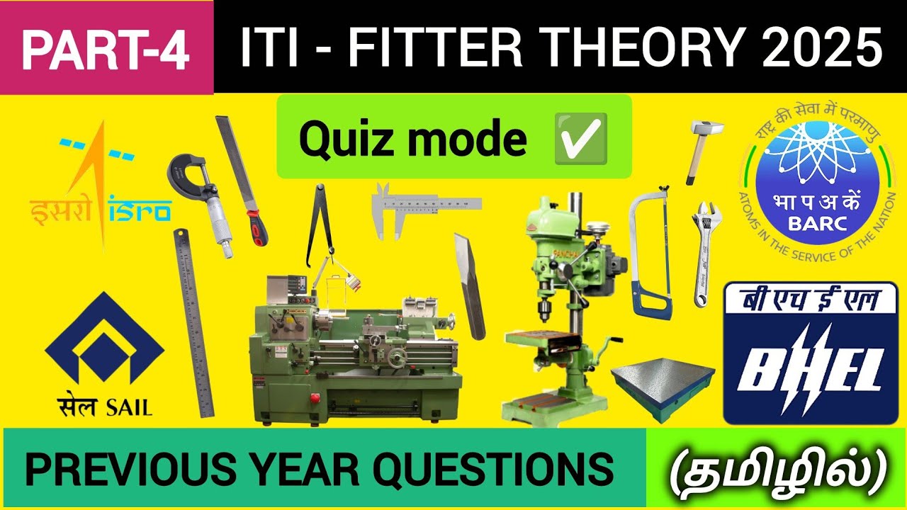 Part-4 | Fitter Theory Questions & Answers in Tamil | Competitive Exam Preparation 