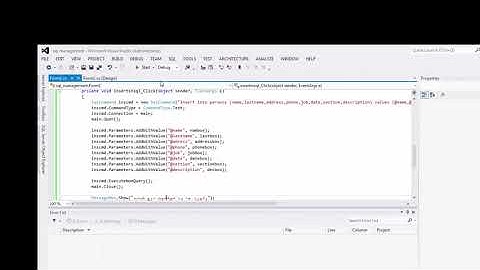 اتصال به SQL Server با سی شارپ پارت ششم