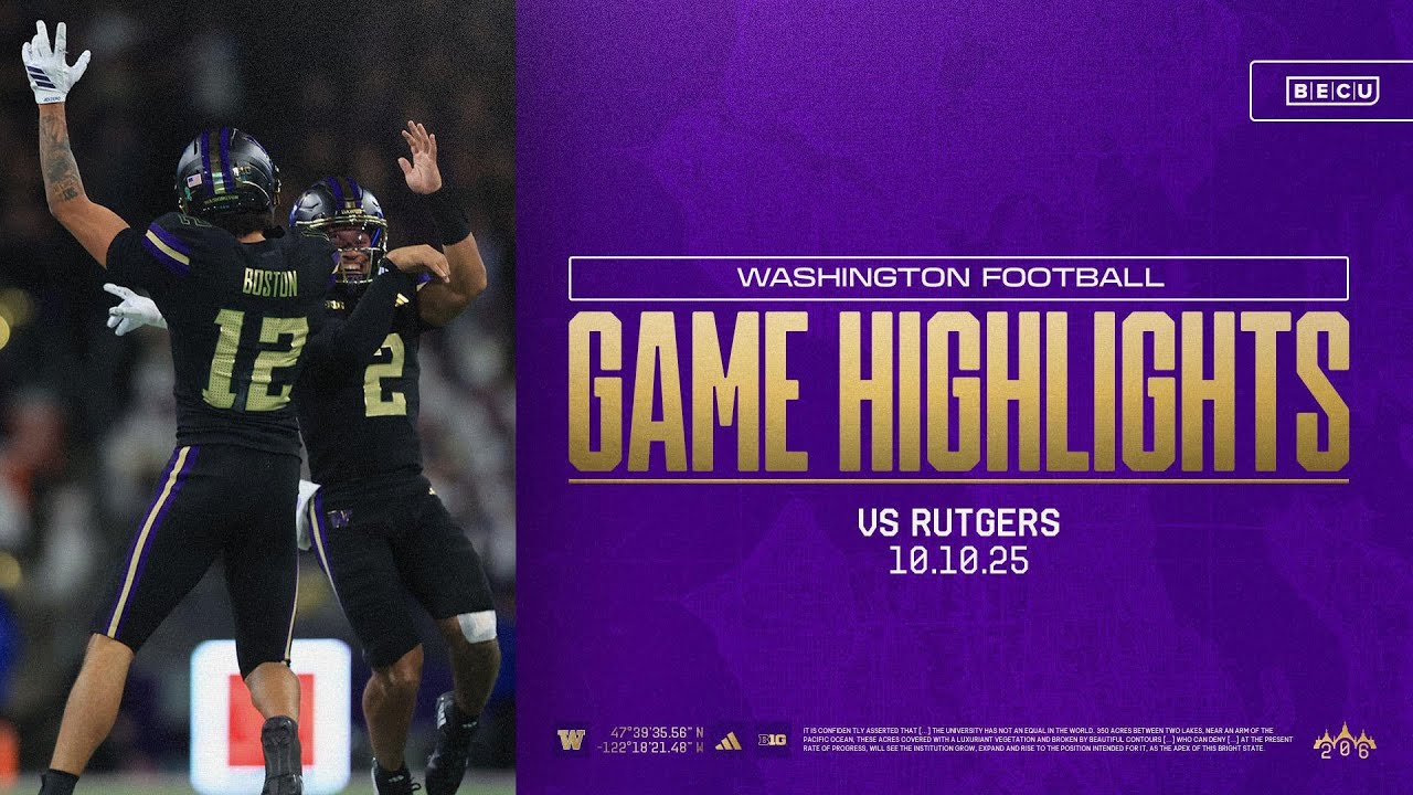 Washington 38, Rutgers 19 | Huskies Highlights