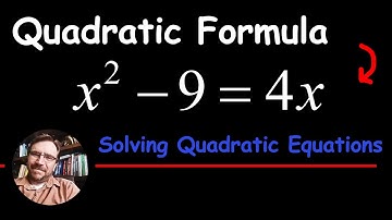 How to Solve with Quadratic Formula - Set To Zero First!