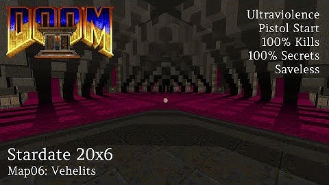 Stardate 20x6 Map06 (Vehelits) UVMax in 40:23 with Commentary