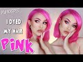 Extreme Hair Makeover ☆ Dyeing my Hair Pink 🦄 Step By Step How To Dye Hair