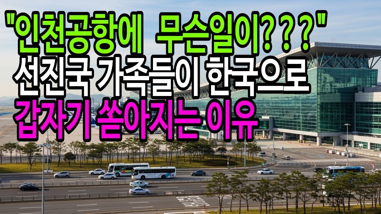 인천공항에 이상한일이 일어나고있어요 선진국 가족들의 한국오는 이유#해외감동사연#시니어오디오북#감동사연#시니어#인생사연#노후사연#오디오북
