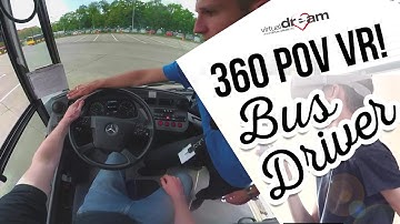 Virtual Dream - Bus Driver day in POV VR 360 Video!