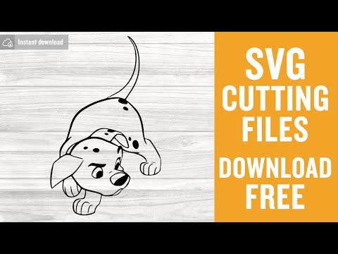 101 Dalmatians Cartoon Svg Free Cut Files for Silhouette Cameo Instant Download