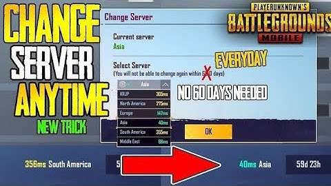 How to change server in Pubg  |HOW TO FIX SERVER LOCK IN PUBG MOBILE |CHANGE SERVER PUBG