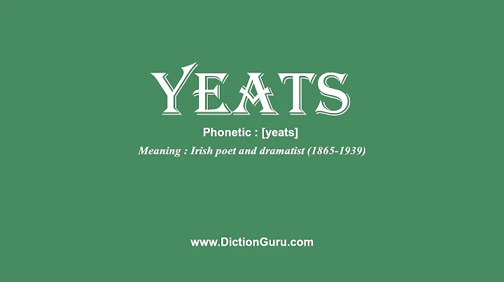 yeats: How to pronounce yeats with Phonetic and Examples